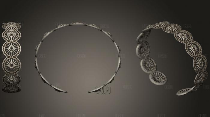 Bracelet With Diamonds 3 stl model for CNC